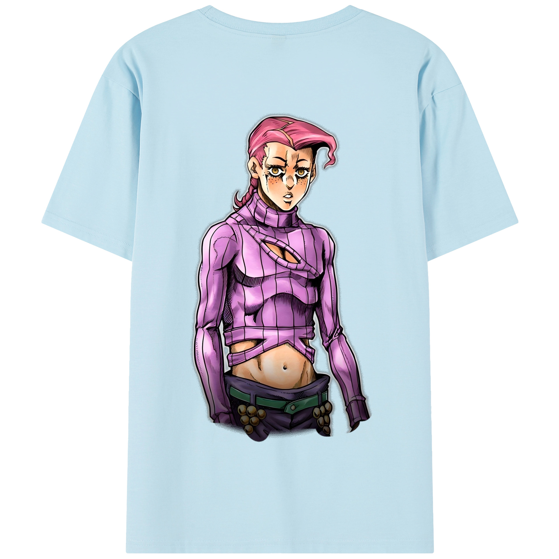 （画像用） ジョジョの奇妙な冒険 ビネガー?ドッピオ JoJo's Bizarre Adventure Vinegar Doppio 綿100％半袖Tシャツ（背面プリント）